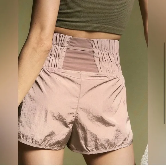 Free People FP Movement Way Home Shorts in Moonlight Mauve L - Picture 2 of 8